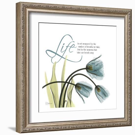 Swaying Tulips Blue, Life-Albert Koetsier-Framed Art Print