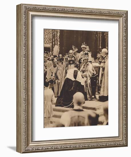 'Swearing Fealty', May 12 1937-Unknown-Framed Photographic Print