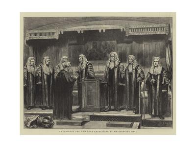 Swearing In The New Lord Chancellor At Westminster Hall Giclee Print Godefroy Durand Art Com