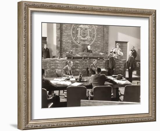 Swearing in the Witness-null-Framed Photo