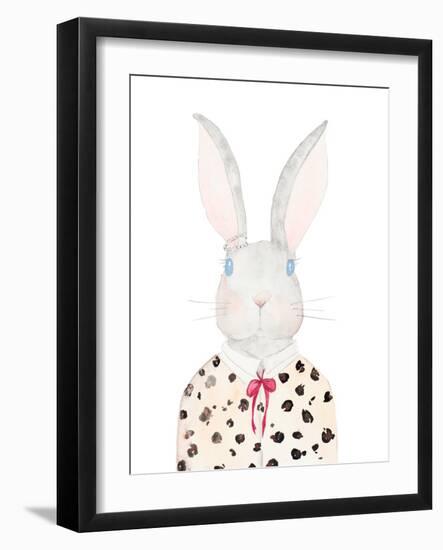 Sweater Rabbit-Nola James-Framed Art Print
