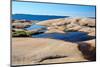 Sweden, Bohuslan, Ramsviklandet Nature Preserve. Polished rock slabs along the coast.-Fredrik Norrsell-Mounted Photographic Print