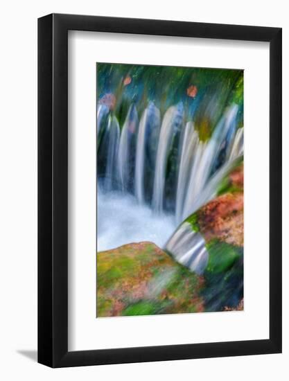 Sweden, Dalarna County, Fulufjallet National Park. Small stream flowing over rock ledges.-Fredrik Norrsell-Framed Photographic Print