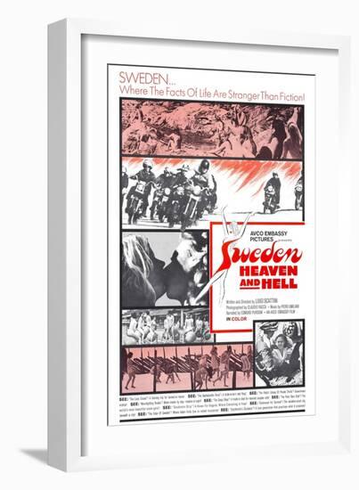 SWEDEN, HEAVEN AND HELL, (aka SVEZIA, INFERNO E PARADISO), 1968-null-Framed Art Print