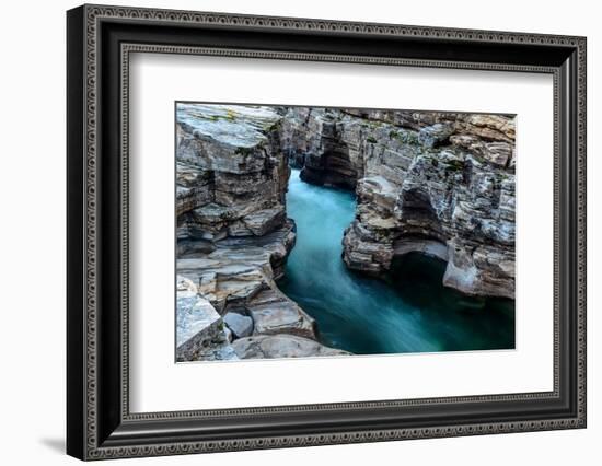 Sweden, Norrbotten, Abisko. Abisko river flows through a canyon of sedimentary rock.-Fredrik Norrsell-Framed Photographic Print