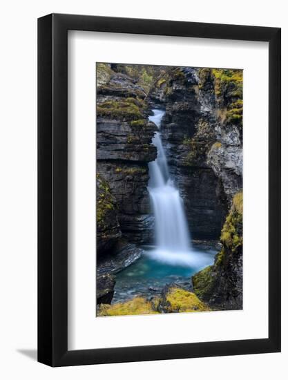 Sweden, Norrbotten, Abisko. Waterfall near Abisko.-Fredrik Norrsell-Framed Photographic Print