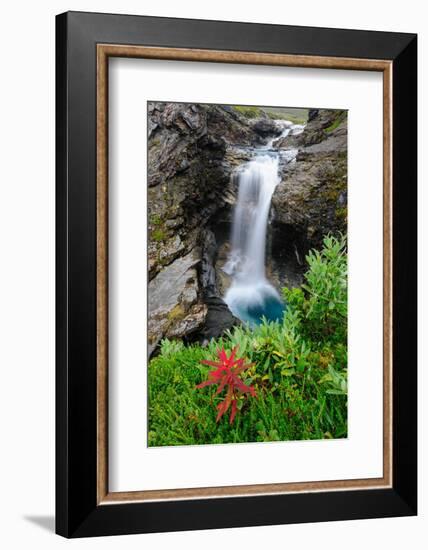 Sweden, Norrland, Bjorkliden. Waterfall along Rakkasjohka.-Fredrik Norrsell-Framed Photographic Print