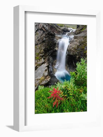 Sweden, Norrland, Bjorkliden. Waterfall along Rakkasjohka.-Fredrik Norrsell-Framed Photographic Print