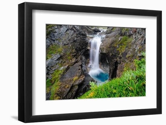 Sweden, Norrland, Bjorkliden. Waterfall along Rakkasjohka.-Fredrik Norrsell-Framed Photographic Print