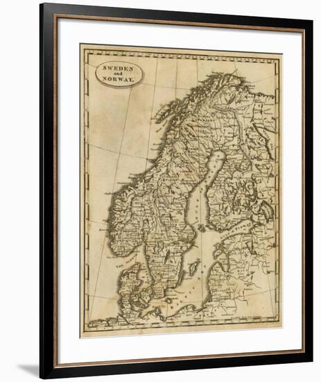 Sweden, Norway, c.1812-Aaron Arrowsmith-Framed Art Print