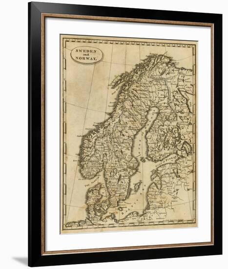 Sweden, Norway, c.1812-Aaron Arrowsmith-Framed Art Print