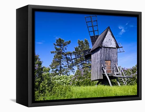 Sweden, Smaland, Oland, Traditional Windmill in Vickleby-K. Schlierbach-Framed Premier Image Canvas