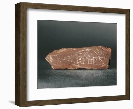 Sweden, Stockholm, Stone Engraved with Figure of Sperm Whale from Gotland-null-Framed Giclee Print