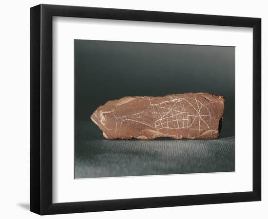 Sweden, Stockholm, Stone Engraved with Figure of Sperm Whale from Gotland-null-Framed Giclee Print