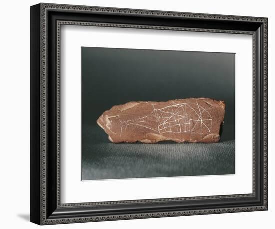 Sweden, Stockholm, Stone Engraved with Figure of Sperm Whale from Gotland-null-Framed Giclee Print