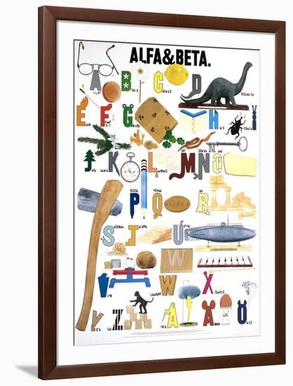 Swedish Alphabet-null-Framed Art Print