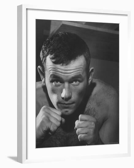 Swedish Heavyweight Ingemar Johansson-Michael Rougier-Framed Premium Photographic Print