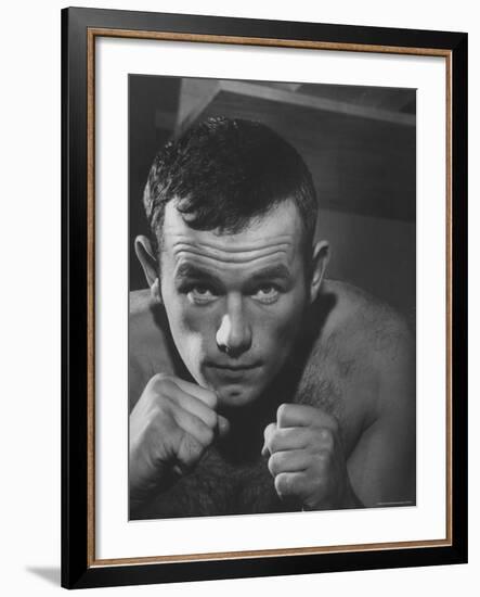 Swedish Heavyweight Ingemar Johansson-Michael Rougier-Framed Premium Photographic Print