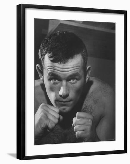 Swedish Heavyweight Ingemar Johansson-Michael Rougier-Framed Premium Photographic Print
