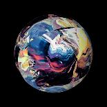 Marble Ball Watercolor Sphere-Swedish Marble-Art Print