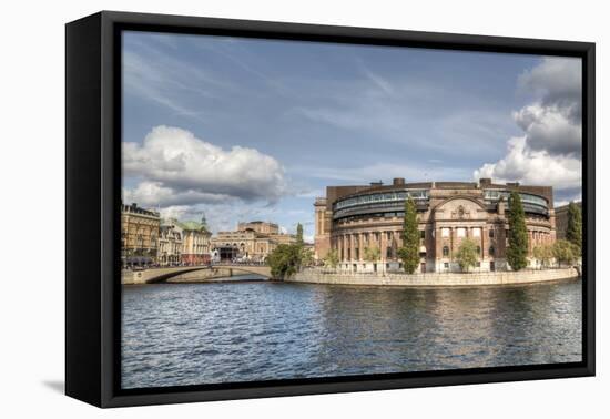 Swedish Parliament Building, Gamla Stan, Stockholm, Sweden, Scandinavia, Europe-Richard Maschmeyer-Framed Premier Image Canvas