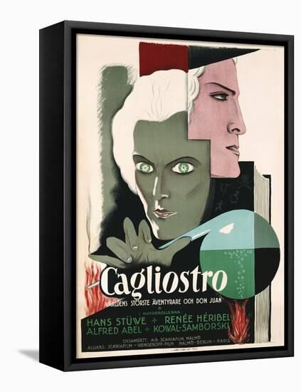 Swedish Poster for Film Cagliostro-null-Framed Premier Image Canvas