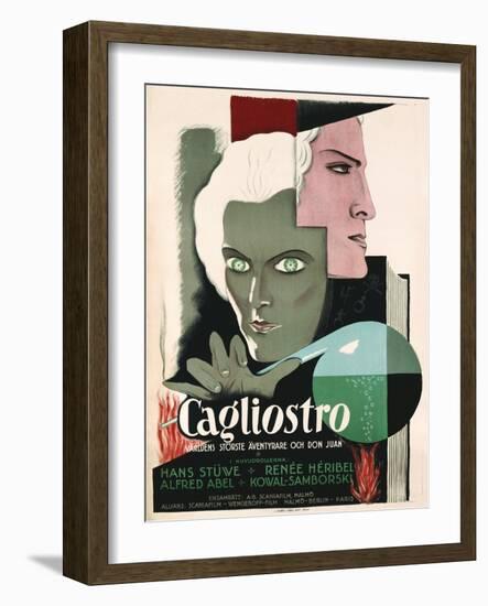 Swedish Poster for Film Cagliostro-null-Framed Giclee Print