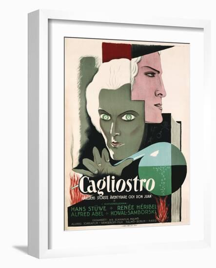 Swedish Poster for Film Cagliostro-null-Framed Giclee Print