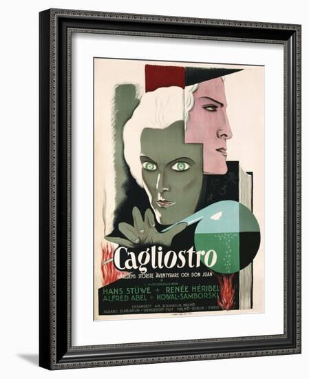 Swedish Poster for Film Cagliostro-null-Framed Giclee Print