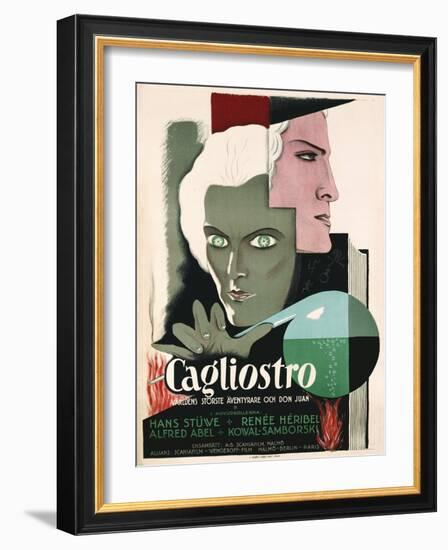 Swedish Poster for Film Cagliostro-null-Framed Giclee Print