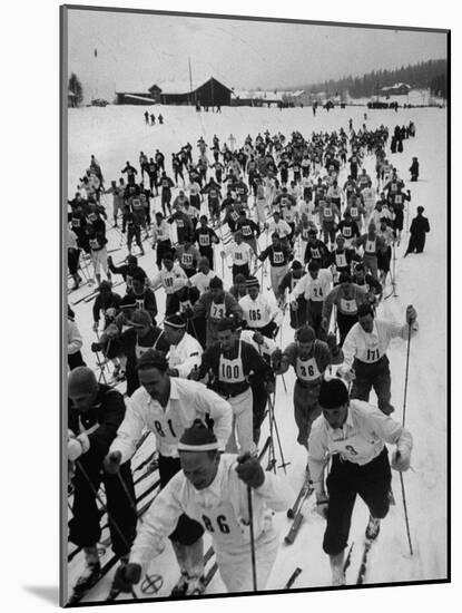 Swedish Ski Meet-Carl Mydans-Mounted Photographic Print