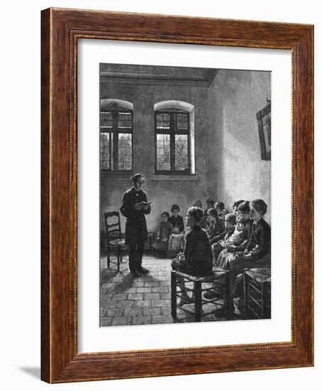 Swedish Sunday School-Walter Firle-Framed Art Print