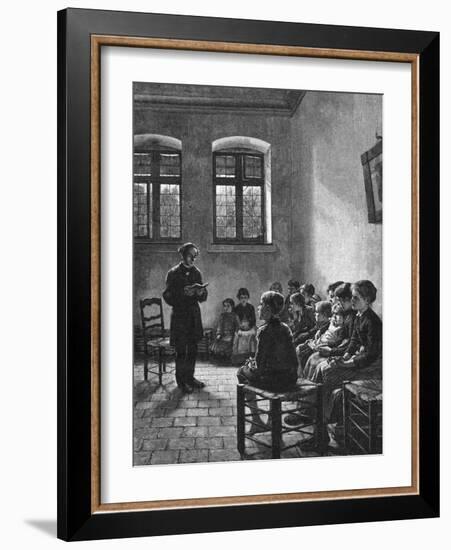 Swedish Sunday School-Walter Firle-Framed Art Print