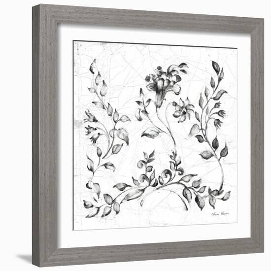 Swedish Tile IV BW-Cheri Blum-Framed Art Print