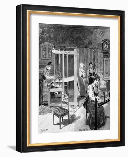 Swedish Weavers Sweden 1900-Chris Hellier-Framed Giclee Print