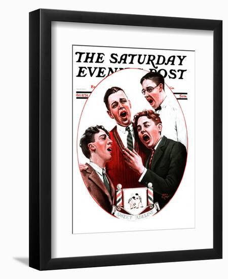 "Sweet Adeline," Saturday Evening Post Cover, October 11, 1924-Alan Foster-Framed Giclee Print