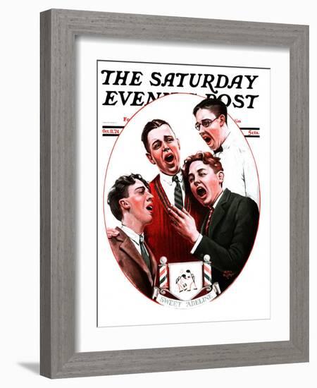"Sweet Adeline," Saturday Evening Post Cover, October 11, 1924-Alan Foster-Framed Giclee Print