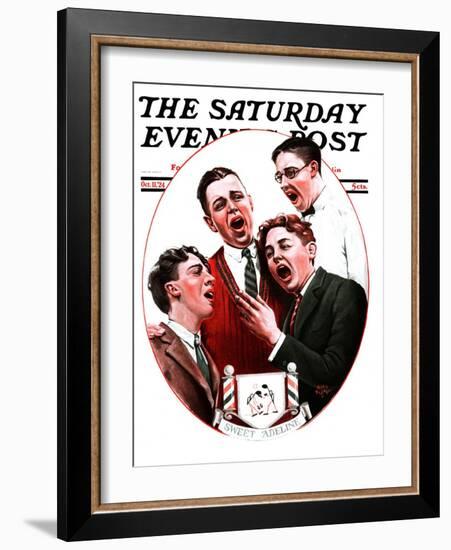 "Sweet Adeline," Saturday Evening Post Cover, October 11, 1924-Alan Foster-Framed Giclee Print