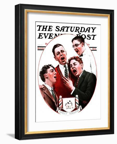 "Sweet Adeline," Saturday Evening Post Cover, October 11, 1924-Alan Foster-Framed Giclee Print