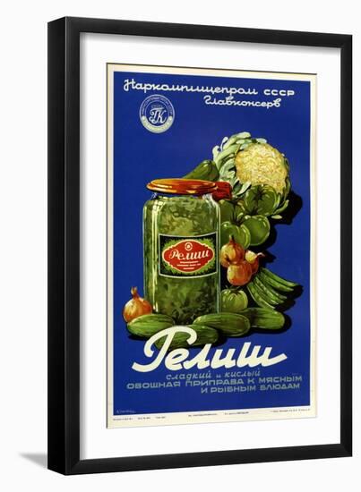 Sweet and Sour Relish Vegetable Condiment for Meat-null-Framed Art Print