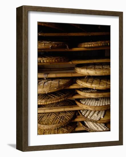 Sweet Bread, Jianshui Market, Yunnan Province, China-Pete Oxford-Framed Photographic Print