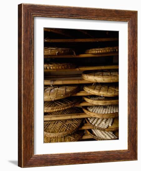 Sweet Bread, Jianshui Market, Yunnan Province, China-Pete Oxford-Framed Photographic Print