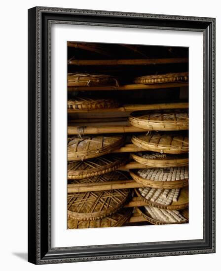 Sweet Bread, Jianshui Market, Yunnan Province, China-Pete Oxford-Framed Photographic Print