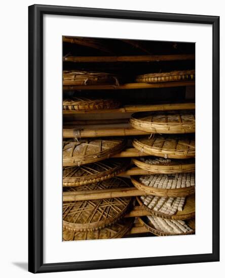 Sweet Bread, Jianshui Market, Yunnan Province, China-Pete Oxford-Framed Photographic Print