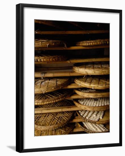 Sweet Bread, Jianshui Market, Yunnan Province, China-Pete Oxford-Framed Photographic Print