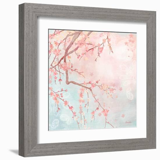 Sweet Cherry Blossoms IV-Evelia Designs-Framed Art Print