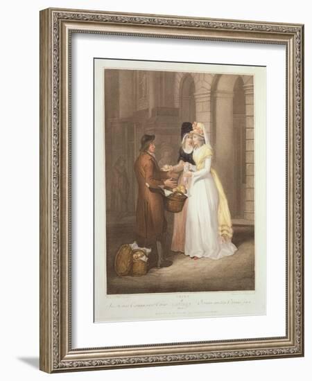 "Sweet China Oranges, Sweet China", Plate 3 of 'The Cries of London', Engraved by Luigi…-Francis Wheatley-Framed Giclee Print