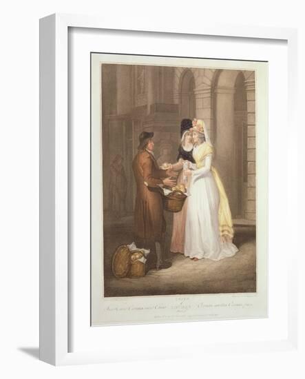 "Sweet China Oranges, Sweet China", Plate 3 of 'The Cries of London', Engraved by Luigi…-Francis Wheatley-Framed Giclee Print