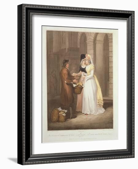 "Sweet China Oranges, Sweet China", Plate 3 of 'The Cries of London', Engraved by Luigi…-Francis Wheatley-Framed Giclee Print