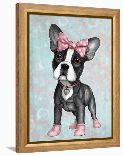 Sweet Frenchie-Barruf-Framed Stretched Canvas